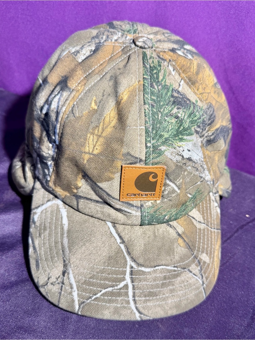 CARHARTT 14806 Men’s Insulated Cotton Duck Mossy Oak Hat With Ear Flaps